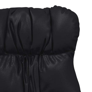 Fauteuil relaxant Noir 69 x 74 x 93 cm Faux cuir