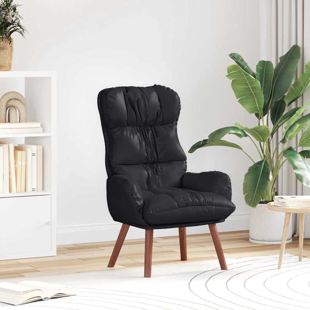 Fauteuil relaxant Noir 69 x 74 x 93 cm Faux cuir