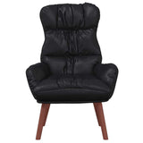 Fauteuil relaxant Noir 69 x 74 x 93 cm Faux cuir