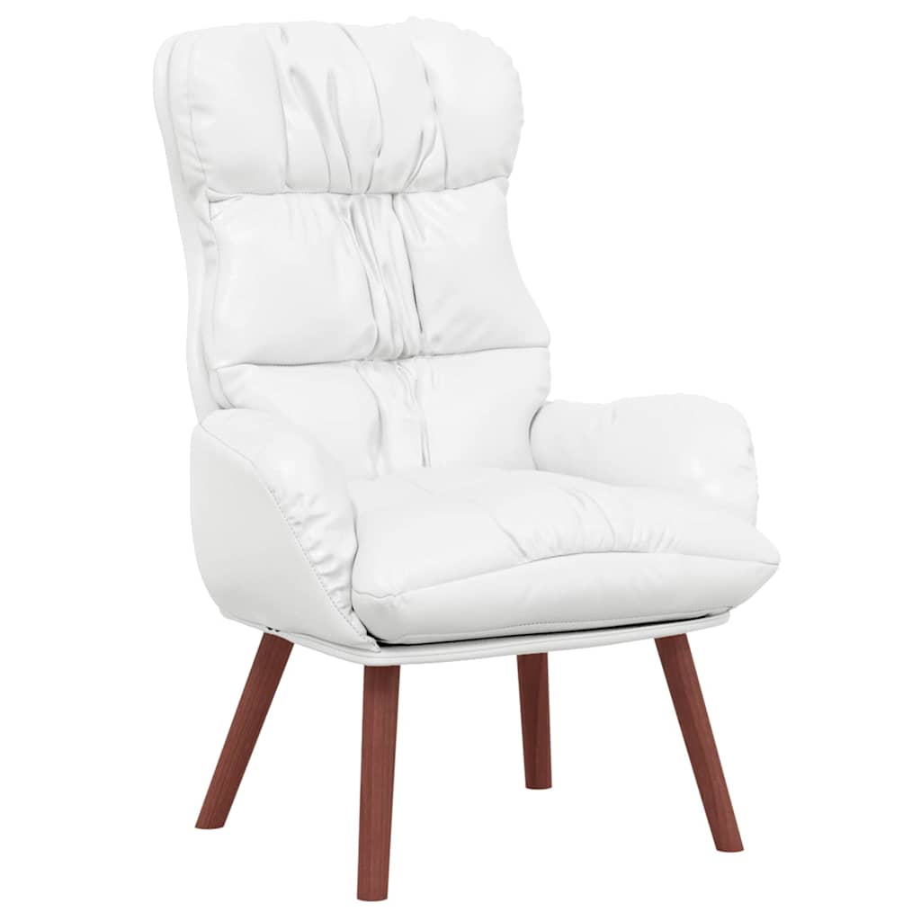 Fauteuil relaxant Blanc 69 x 74 x 93 cm Faux cuir