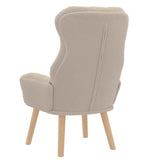 Fauteuil relaxant Gris clair 69 x 74 x 93 cm tissu