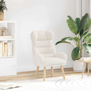 Fauteuil relaxant Crème 69 x 74 x 93 cm tissu