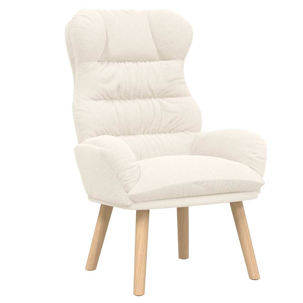 Fauteuil relaxant Crème 69 x 74 x 93 cm tissu