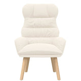 Fauteuil relaxant Crème 69 x 74 x 93 cm tissu