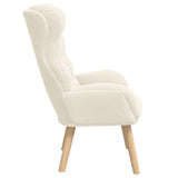 Fauteuil relaxant Crème 69 x 74 x 93 cm tissu