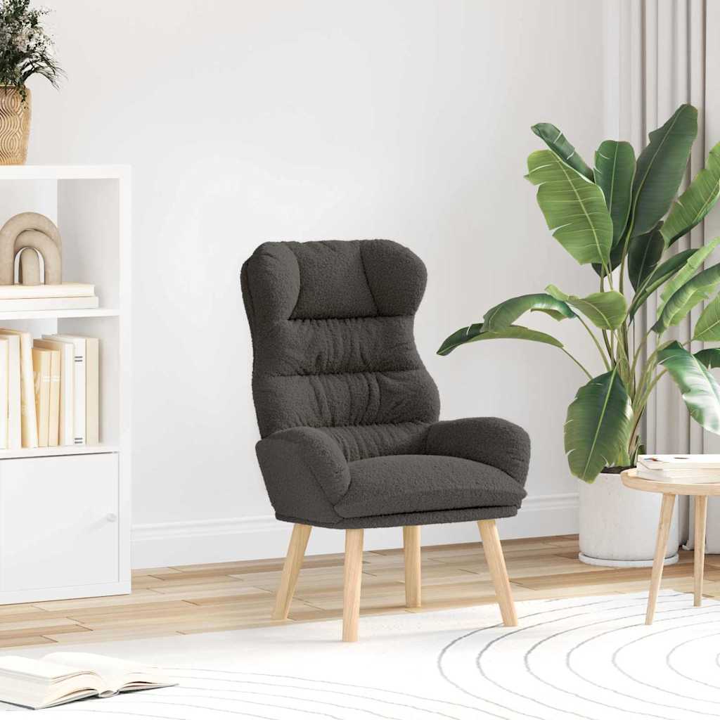 Fauteuil relaxant Gris foncé 69 x 74 x 93 cm tissu