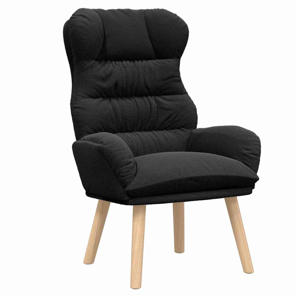 Fauteuil relaxant Noir 69 x 74 x 93 cm tissu