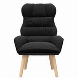 Fauteuil relaxant Noir 69 x 74 x 93 cm tissu