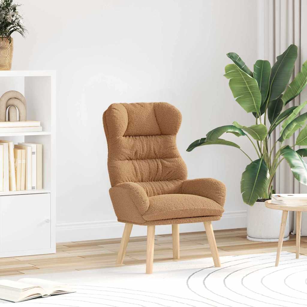 Fauteuil relaxant Beige 69 x 74 x 93 cm tissu
