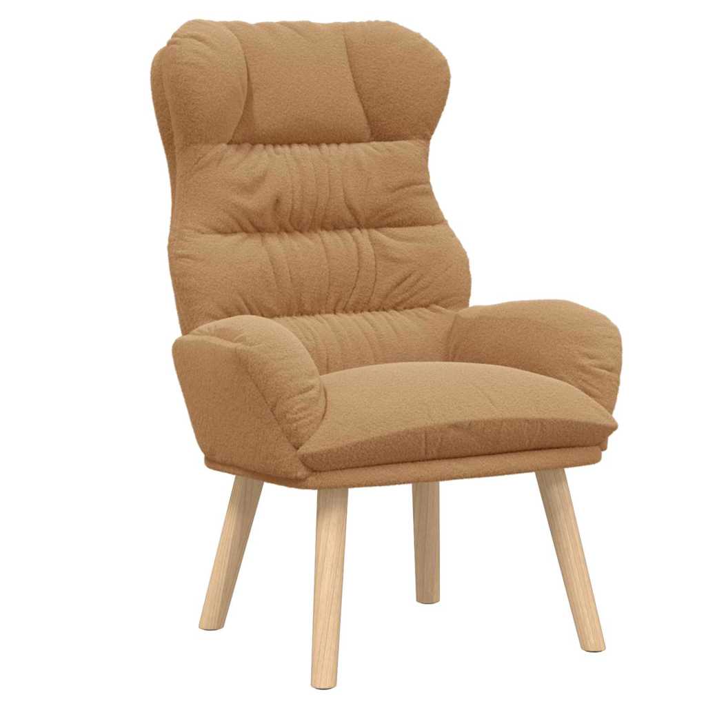 Fauteuil relaxant Beige 69 x 74 x 93 cm tissu