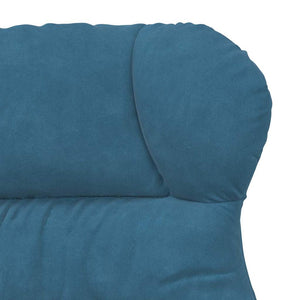 Fauteuil relaxant Bleu 69 x 74 x 93 cm Velours