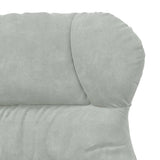 Fauteuil relaxant Gris clair 69 x 74 x 93 cm Velours