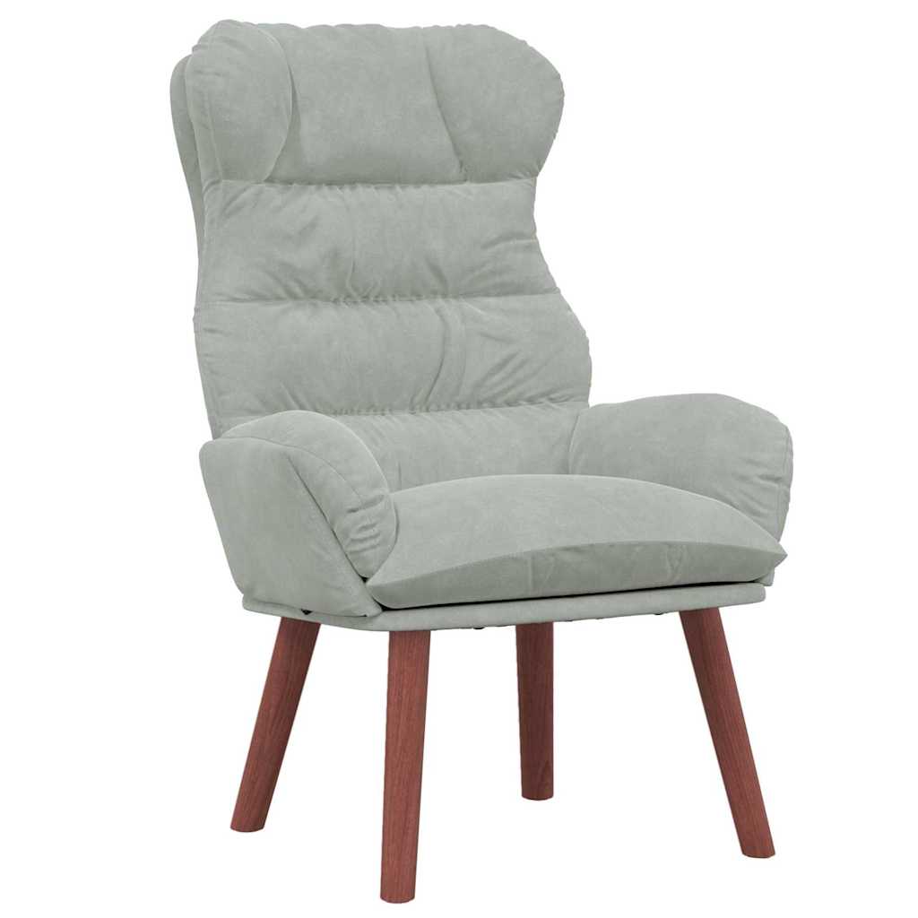 Fauteuil relaxant Gris clair 69 x 74 x 93 cm Velours