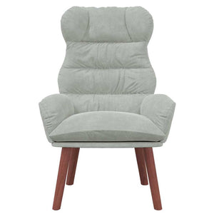 Fauteuil relaxant Gris clair 69 x 74 x 93 cm Velours