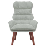 Fauteuil relaxant Gris clair 69 x 74 x 93 cm Velours