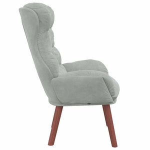 Fauteuil relaxant Gris clair 69 x 74 x 93 cm Velours