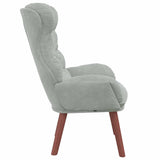 Fauteuil relaxant Gris clair 69 x 74 x 93 cm Velours