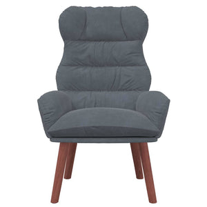 Fauteuil relaxant Gris foncé 69 x 74 x 93 cm Velours