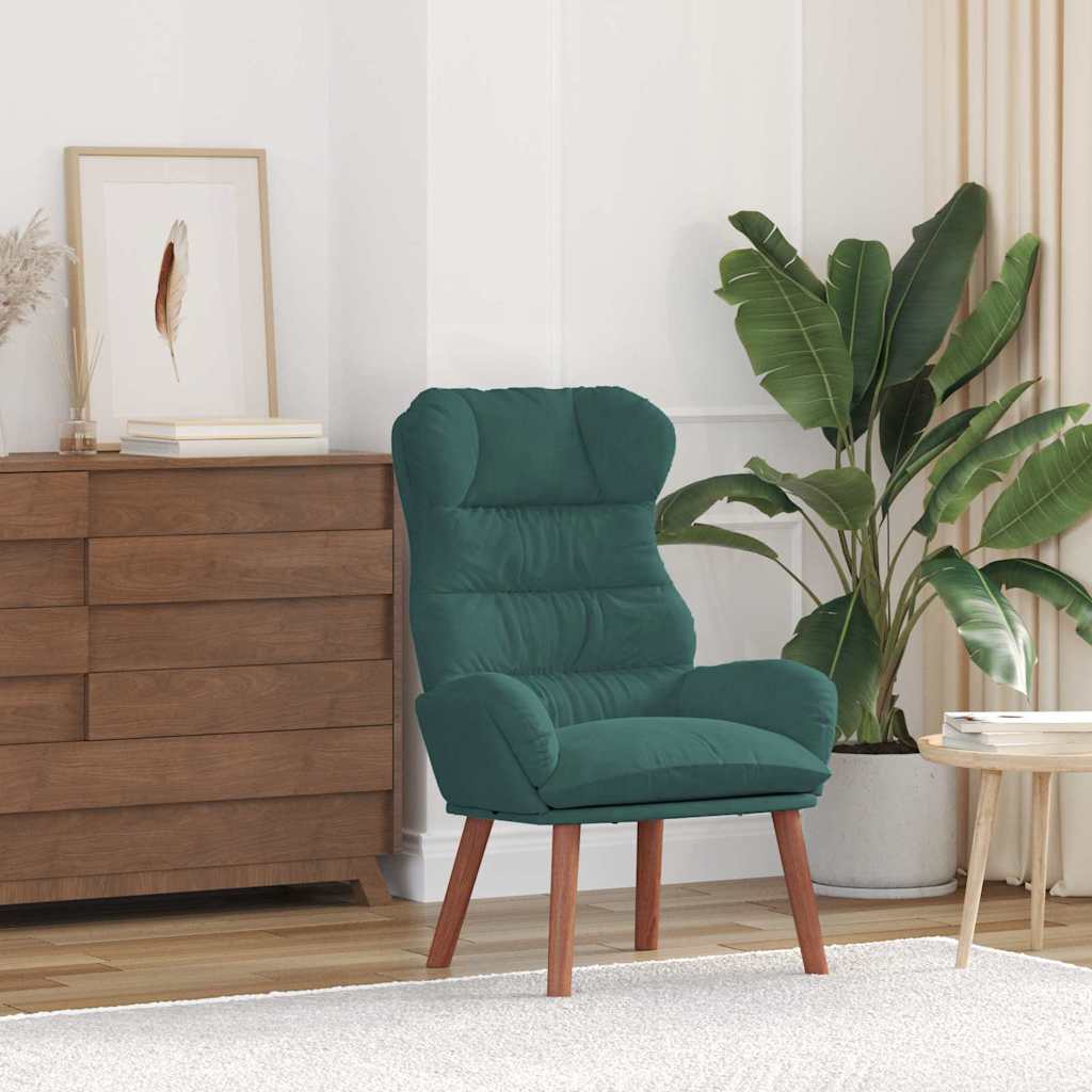 Fauteuil relaxant Vert foncé 69 x 74 x 93 cm Velours