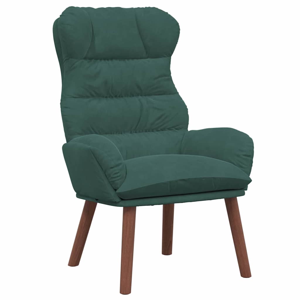 Fauteuil relaxant Vert foncé 69 x 74 x 93 cm Velours