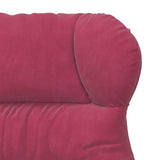 Fauteuil relaxant Rouge bordeaux 69 x 74 x 93 cm Velours