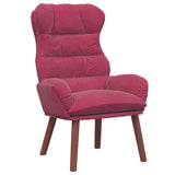 Fauteuil relaxant Rouge bordeaux 69 x 74 x 93 cm Velours