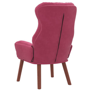 Fauteuil relaxant Rouge bordeaux 69 x 74 x 93 cm Velours