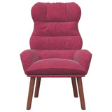 Fauteuil relaxant Rouge bordeaux 69 x 74 x 93 cm Velours