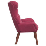 Fauteuil relaxant Rouge bordeaux 69 x 74 x 93 cm Velours