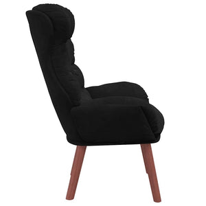 Fauteuil relaxant Noir 69 x 74 x 93 cm Velours