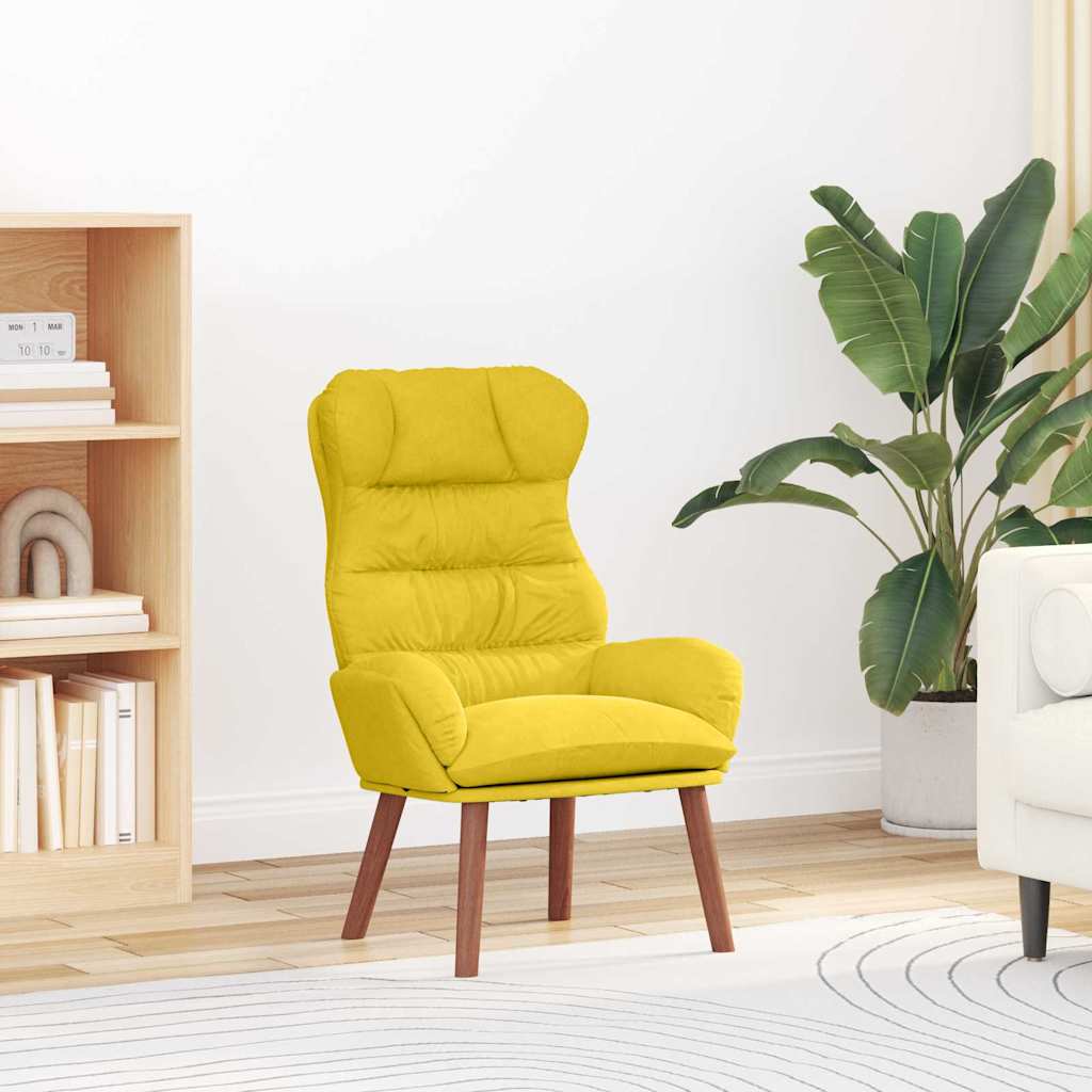 Fauteuil relaxant Jaune 69 x 74 x 93 cm Velours