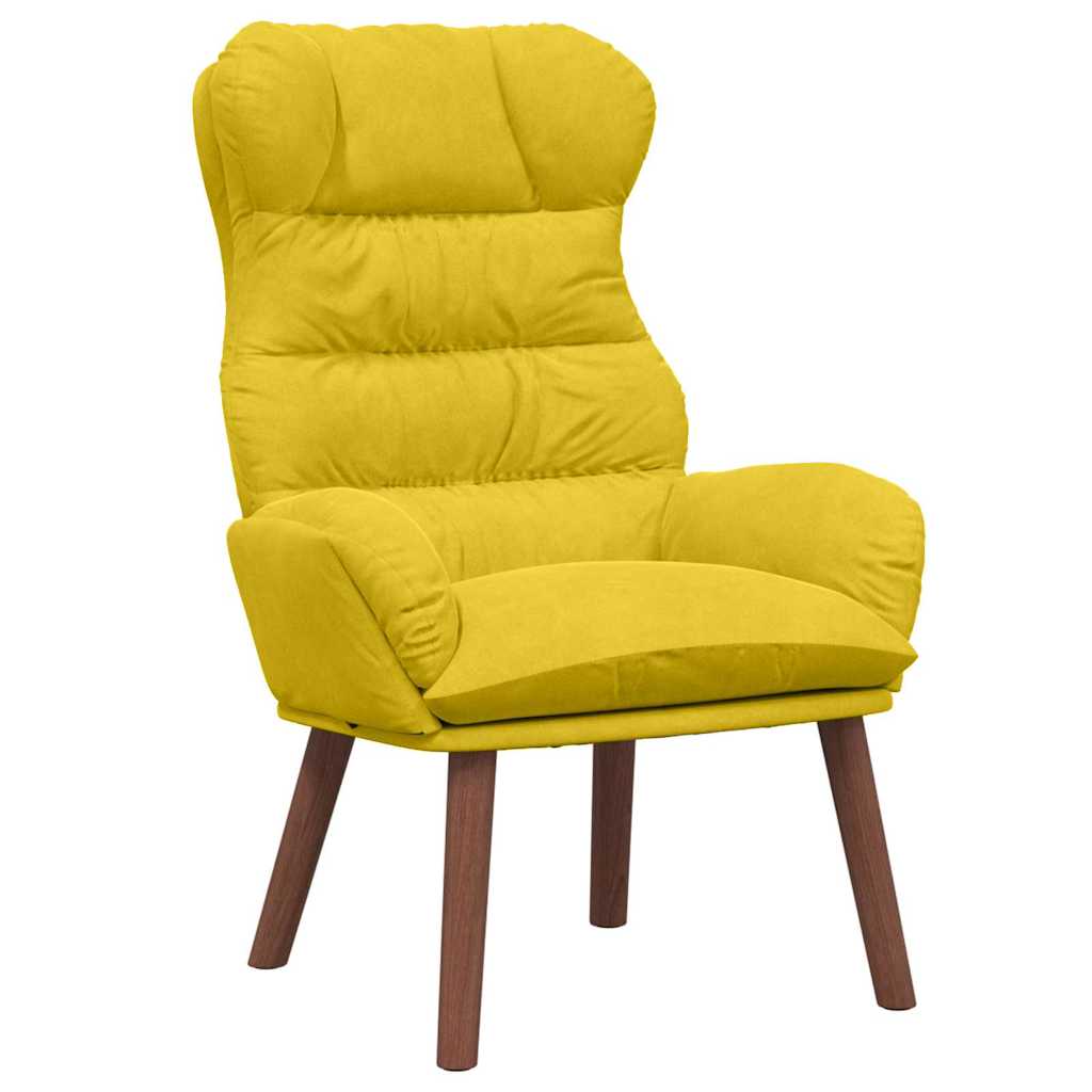 Fauteuil relaxant Jaune 69 x 74 x 93 cm Velours