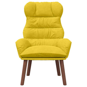 Fauteuil relaxant Jaune 69 x 74 x 93 cm Velours