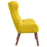 Fauteuil relaxant Jaune 69 x 74 x 93 cm Velours
