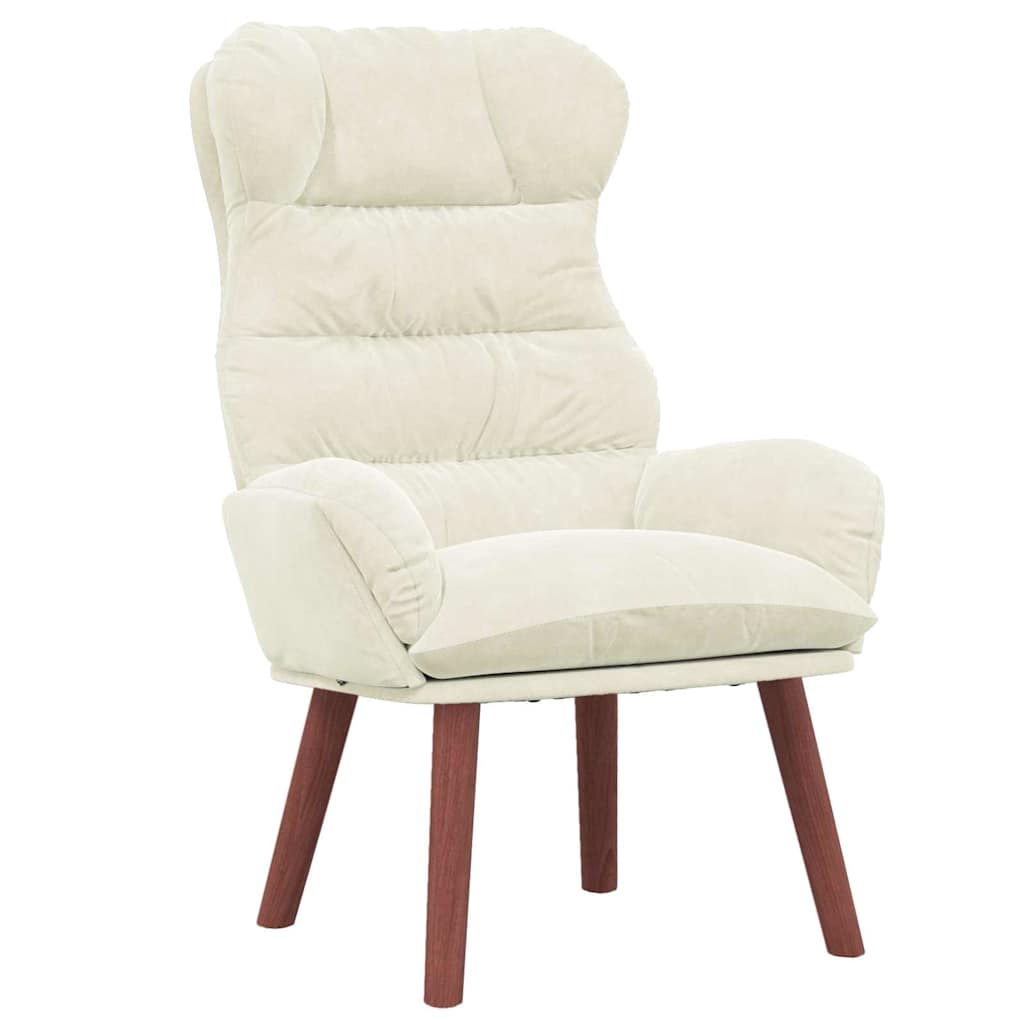 Fauteuil relaxant Crème 69 x 74 x 93 cm Velours