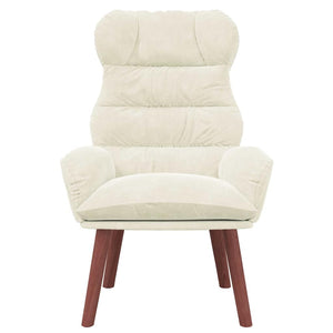 Fauteuil relaxant Crème 69 x 74 x 93 cm Velours
