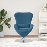 Fauteuil œuf Bleu 63 x 73 x 90 cm Velours