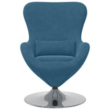 Fauteuil œuf Bleu 63 x 73 x 90 cm Velours