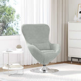Fauteuil œuf Gris clair 63 x 73 x 90 cm Velours