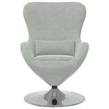 Fauteuil œuf Gris clair 63 x 73 x 90 cm Velours