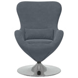 Fauteuil œuf Gris foncé 63 x 73 x 90 cm Velours