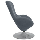 Fauteuil œuf Gris foncé 63 x 73 x 90 cm Velours