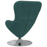 Fauteuil œuf Vert foncé 63 x 73 x 90 cm Velours