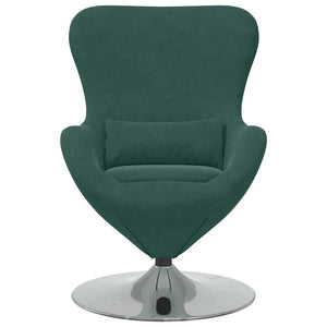 Fauteuil œuf Vert foncé 63 x 73 x 90 cm Velours