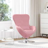 Fauteuil œuf Rose 63 x 73 x 90 cm Velours