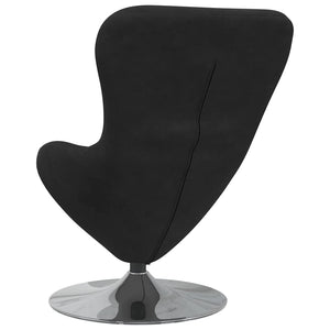 Fauteuil œuf Noir 63 x 73 x 90 cm Velours