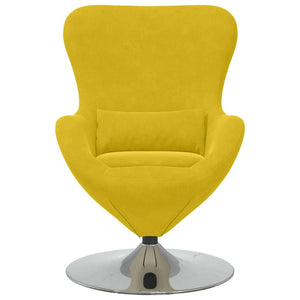 Fauteuil œuf Jaune 63 x 73 x 90 cm Velours
