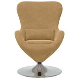 Fauteuil œuf Marron clair 63 x 73 x 90 cm Velours