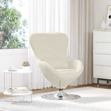 Fauteuil œuf Crème 63 x 73 x 90 cm Velours