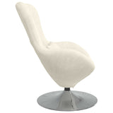 Fauteuil œuf Crème 63 x 73 x 90 cm Velours